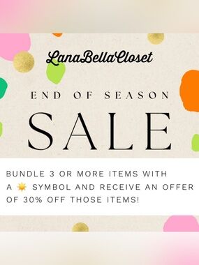 ☀️ SAVE 30% OFF!  ☀️